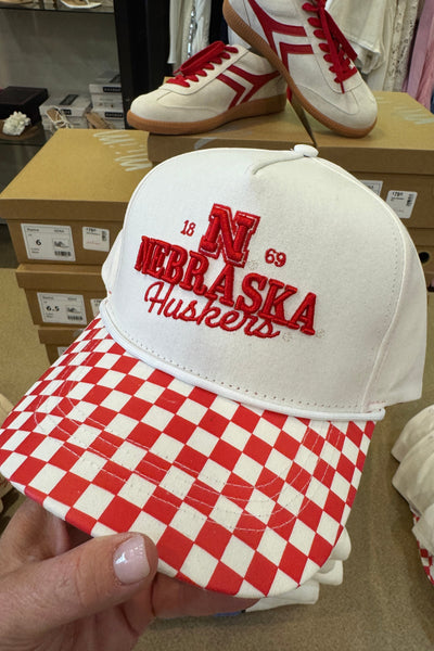 Huskers Checkered Hat