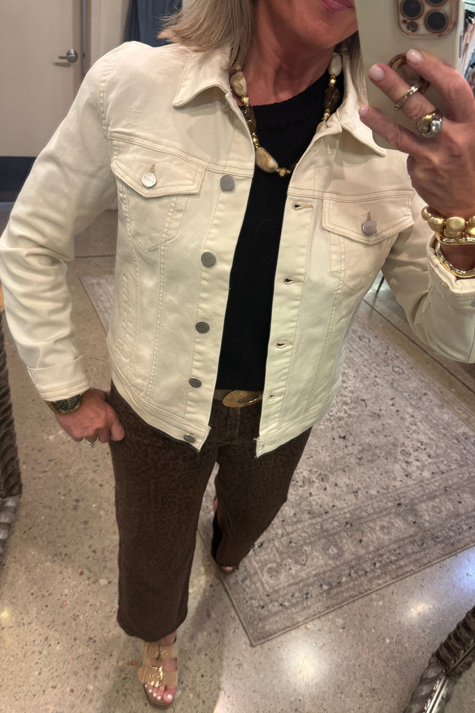 Risen Denim Jacket - Ivory