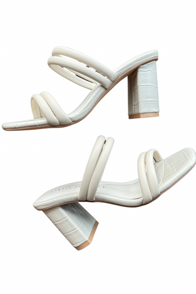 Angela Strappy Heel- Beige