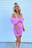 Last Call Mini Dress Lavender