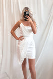 Sara Strapless Mini Dress White