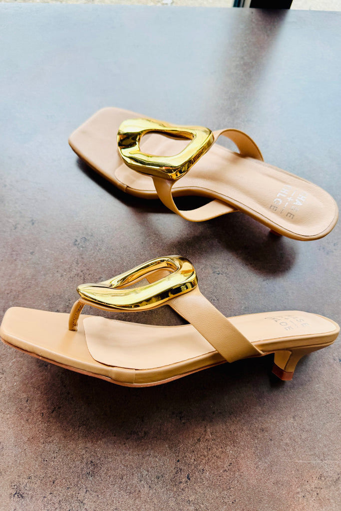 Raya Kitten Heel- Nude