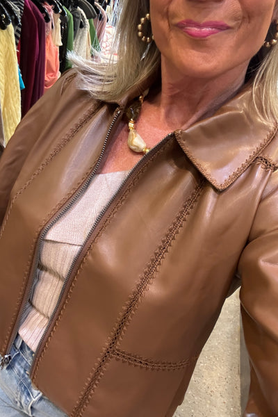 The Stitch Jacket- Hazelnut
