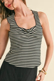 Isla Top Black/Cream