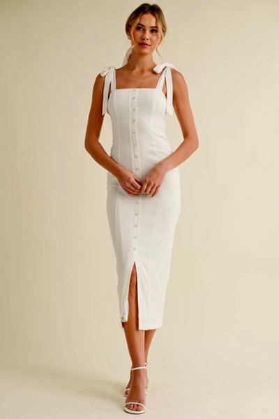 Love Spell Midi Dress White