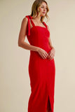 Love Spell Midi Dress Red