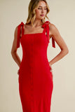 Love Spell Midi Dress Red