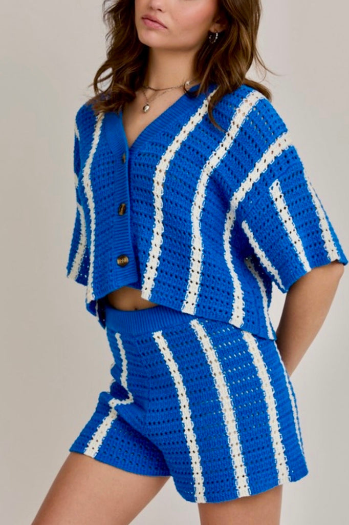 Sloane Knit Set Blue
