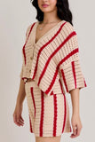 Sloane Knit Set Cranberry