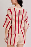 Sloane Knit Set Cranberry
