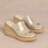 Judy Wedge Sandal - Gold