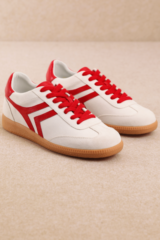 Xena Retro Sneaker- Red/White