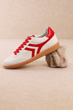 Xena Retro Sneaker- Red/White