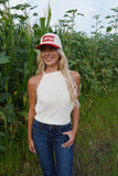 Nebraska Huskers Embroidered Trucker Hat