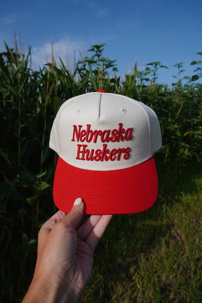 Nebraska Huskers Embroidered Trucker Hat
