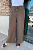 Tulum Beach Pants Dark Brown