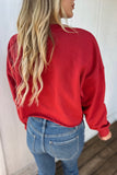 Husker Crew Red