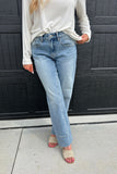 Lake Mid Rise Straight Jeans