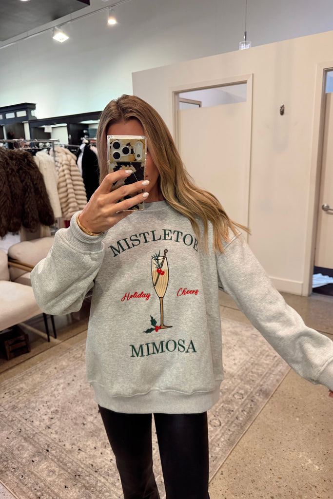 Mistletoe Mimosa Sweatshirt