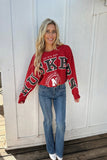 Husker Crew Red
