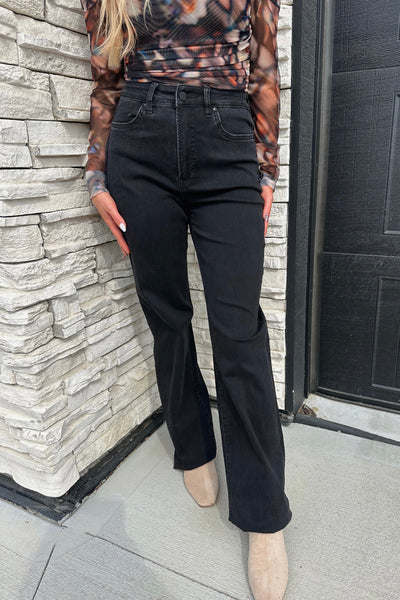 Midnight High Rise Wide Leg Jeans