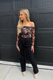 Midnight High Rise Wide Leg Jeans