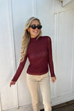 Spencer Embellished Top Burgundy