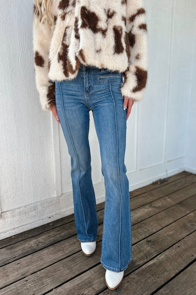 Teagan Mid Rise Flare Jeans