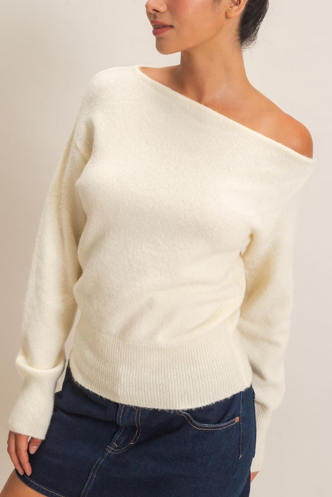 Off the shoulder top- Cream