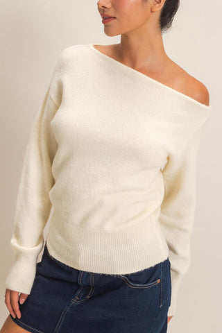 Off the shoulder top- Cream