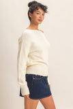 Off the shoulder top- Cream