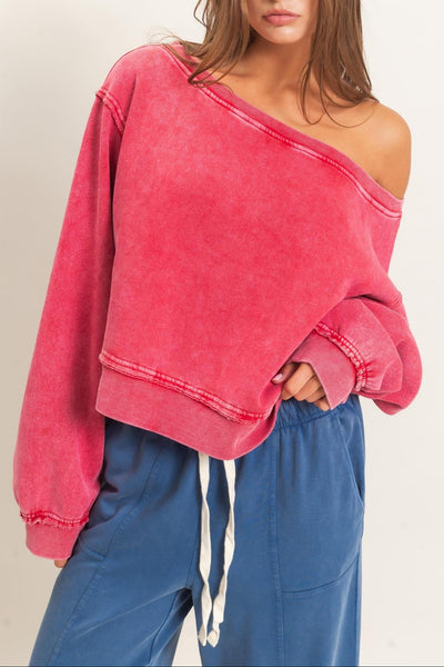 The Chill Sweatshirt- Red