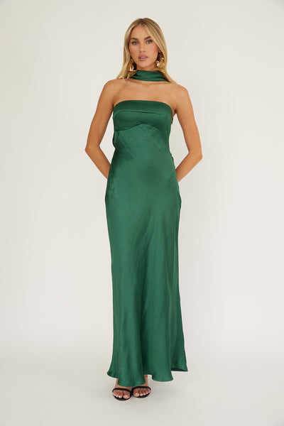 Runway Maxi Dress- Forest Green