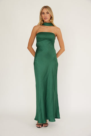 Runway Maxi Dress- Forest Green