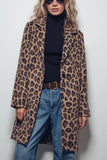 Leopard Print Oversized Statement Coat