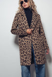 Leopard Print Oversized Statement Coat