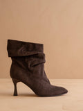 The Gina Slouch Heel Fall Bootie: COFFEE