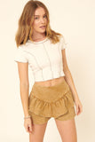 Luca White Exposed Seam Top- FINAL SALE