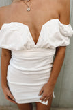 Remi Drop Shoulder Dress Off White