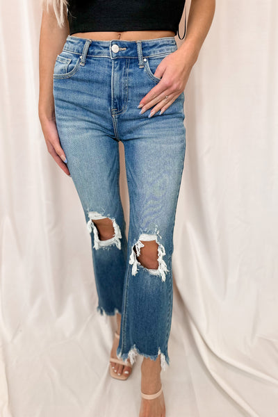 Addy High Rise Straight Crop Jeans FINAL SALE