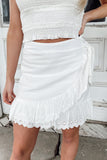 Carter Eyelet White Smocked Top