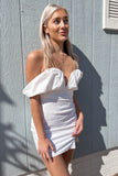 Remi Drop Shoulder Dress Off White