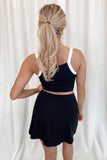 Out & About Activewear Skort Black/White-FINAL SALE