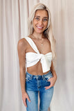Gianna One Strap Top White- FINAL SALE