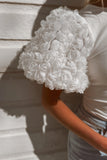 White Rose Sleeve Bodysuit- FINAL SALE