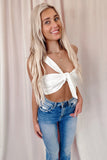 Gianna One Strap Top White- FINAL SALE